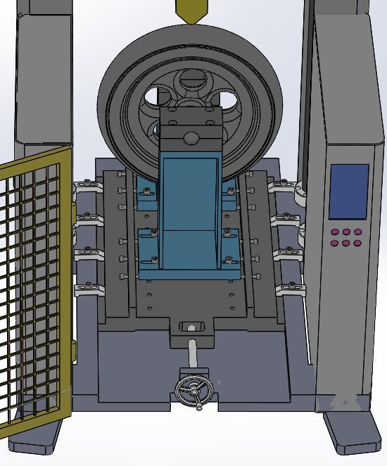 輕合金車輪徑向沖擊試驗機的工作原理