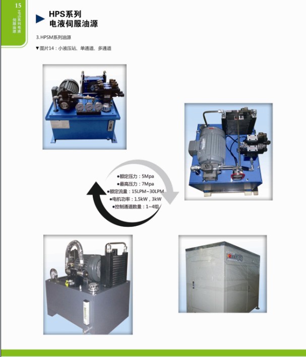 HPS系列電液伺服油源