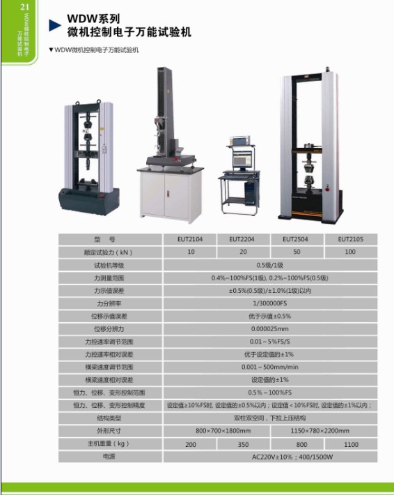 WDW系列微機(jī)控制電子萬(wàn)能試驗(yàn)機(jī)